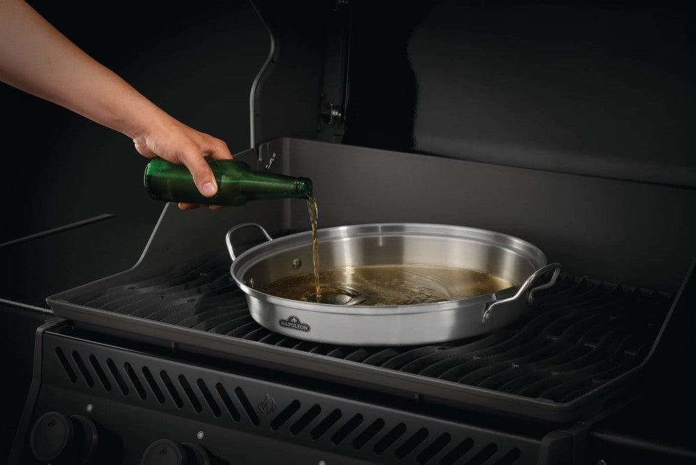 PRO Chicken Infusion Roaster | Stainless Steel Wok | Flavor Infusion Cone | Boiling Plate | Multifunctional Grill Accessory UK | Ember BBQ Co