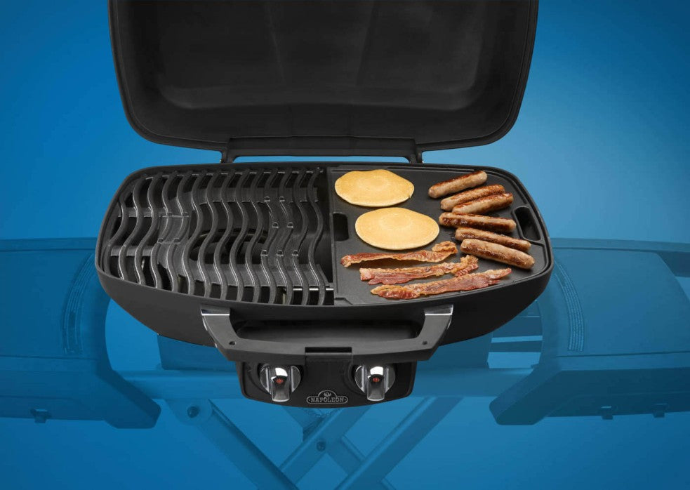 Napoleon Cast Iron Reversible Griddle | TravelQ 285 Accessory | BBQ Griddle Plate UK | Portable Grill Griddle | Ember BBQ Co