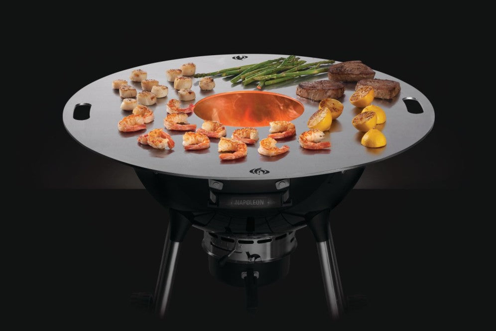 Napoleon Fire Plate | Steel Plancha | 78 cm Diameter | Multiple Heat Zones | Meat, Fish, Vegetables, Pancakes