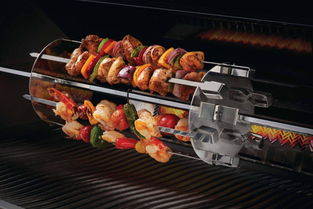 Napoleon Rotisserie Shish-Kebab Wheel | Rotisserie Skewer Set | Shish-Kebab Rotisserie Accessory | Stainless Steel Kebab Skewers | Ember BBQ Co UK