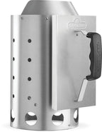 Premium Charcoal Starter | Fast & Safe Ignition | Aluminized Steel | Fits Any Charcoal Grill | Cool-Touch Handle | Ember BBQ Co UK