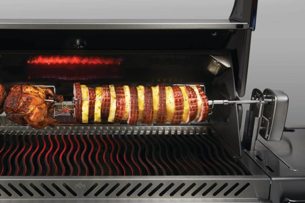 Commercial Rotisserie Kit for Large Grills | Napoleon Rotisserie Kit | Stainless Steel Spit Rod | Prestige 500 Rotisserie | LEX 485 Rotisserie Kit | Ember BBQ Co UK