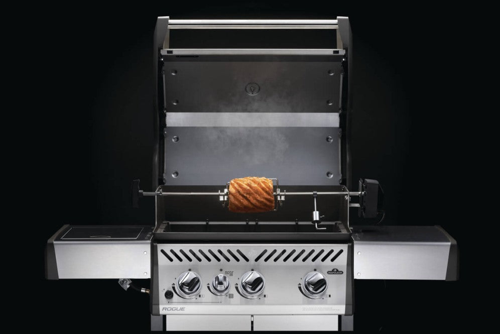 Heavy Duty Rotisserie Kit | Stainless Steel Spit Rod | Grill Rotisserie Kit | BBQ Rotisserie Motor | Grill Accessory UK | Ember BBQ Co