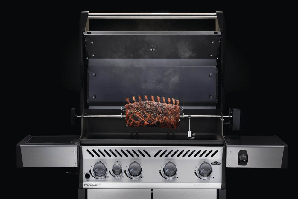 Heavy Duty Rotisserie Kit | Stainless Steel Spit Rod | Grill Rotisserie Kit | BBQ Rotisserie Motor | Grill Accessory UK | Ember BBQ Co