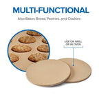 Napoleon 10-Inch Personal Pizza Stone Set | Porous Pizza & Baking Stone | TravelQ™ Compatible | Crispy Pizza Baking UK | Ember BBQ Co