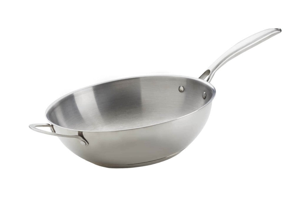 Napoleon Stainless Steel 12-Inch Wok | PRO825 Power Burner Compatible | Stir Fry Wok | Premium Stainless Steel | Grill Accessory UK | Ember BBQ Co
