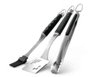 Napoleon Executive 3 Piece Toolset | Cast Stainless Steel | Ergonomic Handles | Premium BBQ Tools | Ember BBQ Co UK