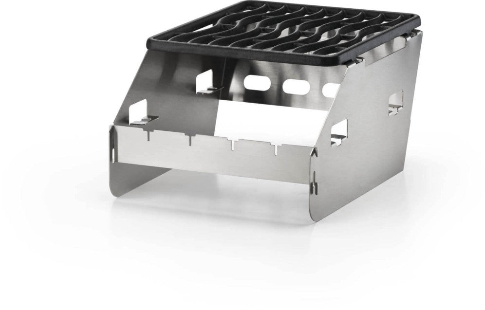Napoleon Small Side Burner Windshield | Skewer Rack | Stainless Steel Grill Accessory | 4 Skewers Included | Wind Protection UK | Ember BBQ Co