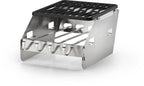 Napoleon Small Side Burner Windshield | Skewer Rack | Stainless Steel Grill Accessory | 4 Skewers Included | Wind Protection UK | Ember BBQ Co