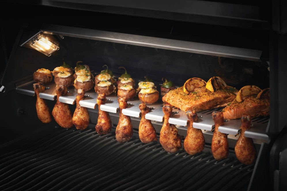 Napoleon Multifunctional Warming Rack | Prestige® PRO 500 / 825 Compatible | Stainless Steel Grilling Rack | Warming Station for Appetizers UK | Ember BBQ Co