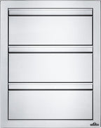 Napoleon 18 x 24 Triple Drawer Stainless Steel Outdoor Kitchen Storage