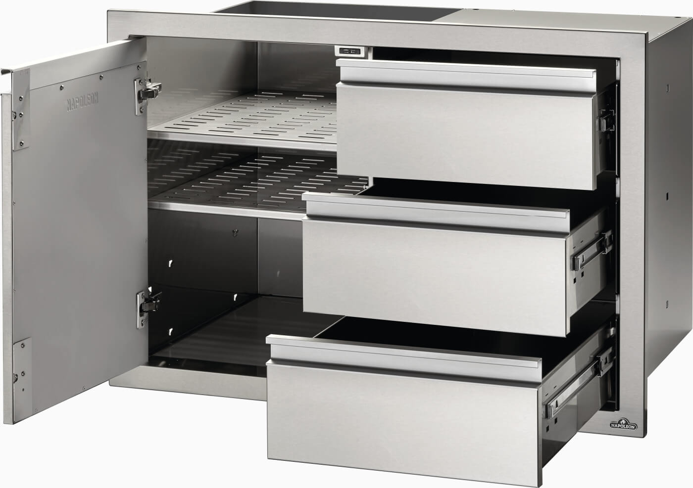 Napoleon 36 x 24 Single Door and Triple Drawer Combo Outdoor Kitchen Storage