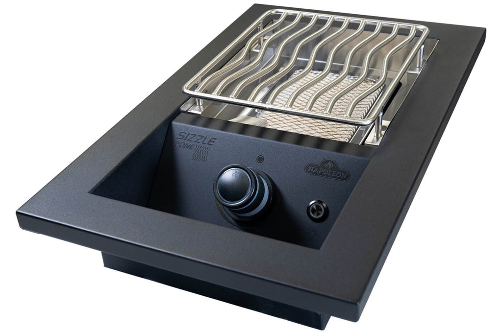 Built-In 700 Series Single Infrared Burner | Stainless Steel Drop-In Burner | Infrared Sear Burner | Outdoor Kitchen Accessory | Premium Gas Burner UK | Ember BBQ Co
