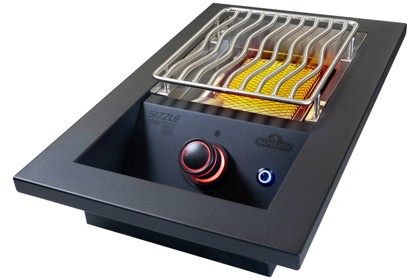 Built-In 700 Series Single Infrared Burner | Stainless Steel Drop-In Burner | Infrared Sear Burner | Outdoor Kitchen Accessory | Premium Gas Burner UK | Ember BBQ Co