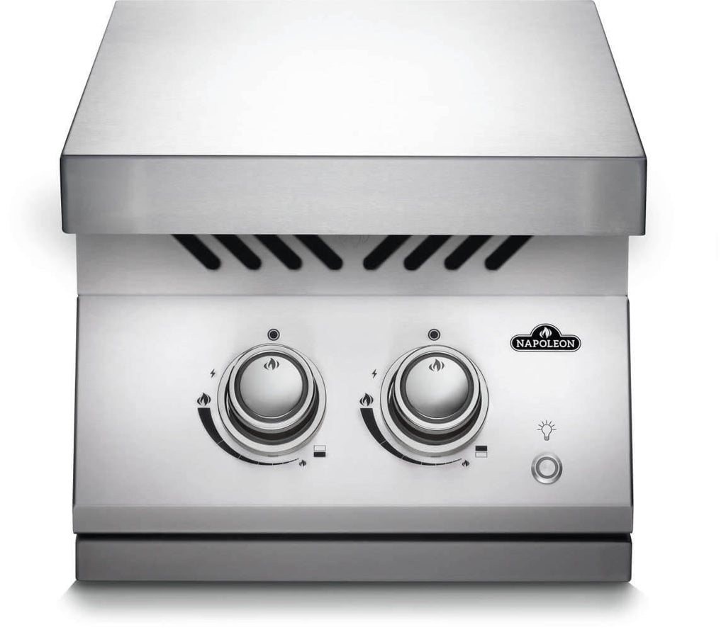 Built-In 700 Series Inline Dual Range Top Burner | Stainless Steel Side Burner | Drop-In Gas Burner | Outdoor Kitchen Accessory | Premium Gas Burner UK | Ember BBQ Co