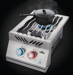 Built-In 700 Series Inline Dual Range Top Burner | Stainless Steel Side Burner | Drop-In Gas Burner | Outdoor Kitchen Accessory | Premium Gas Burner UK | Ember BBQ Co