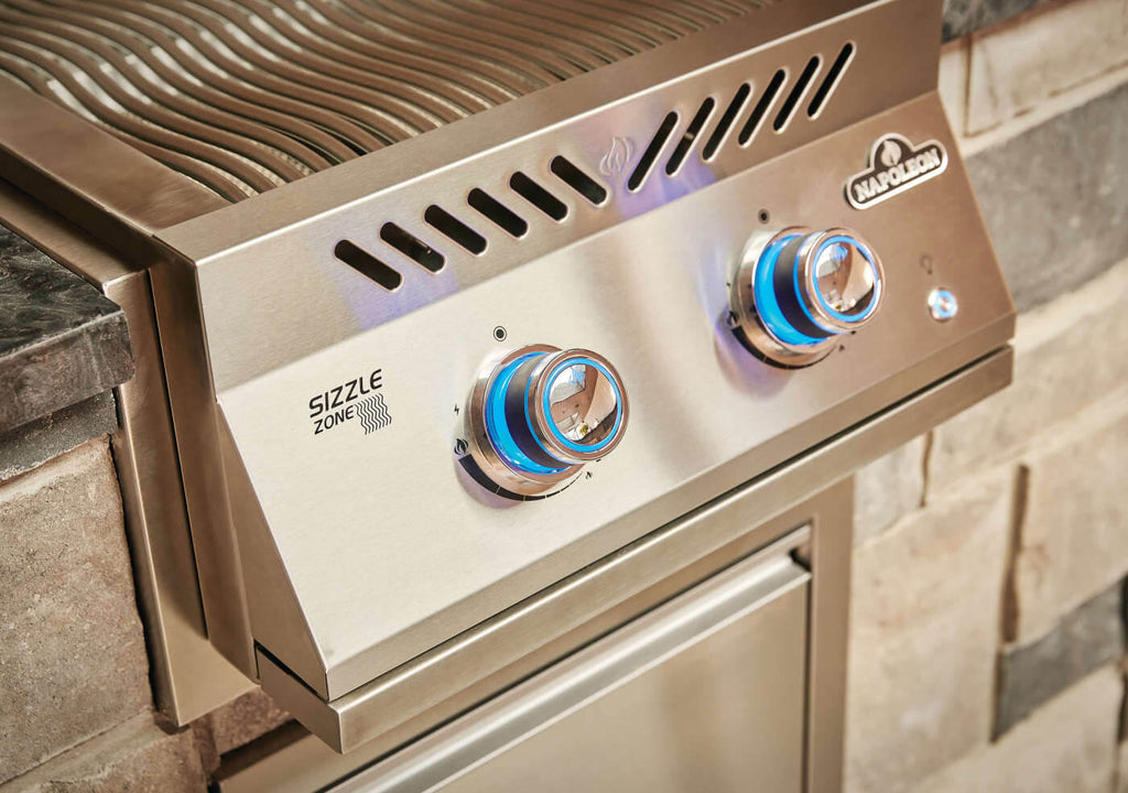 Built-In 700 Series Dual Infrared Burner | Stainless Steel Drop-In Burner | Infrared Sear Burner | Outdoor Kitchen Burner | Premium Gas Burner UK | Ember BBQ Co