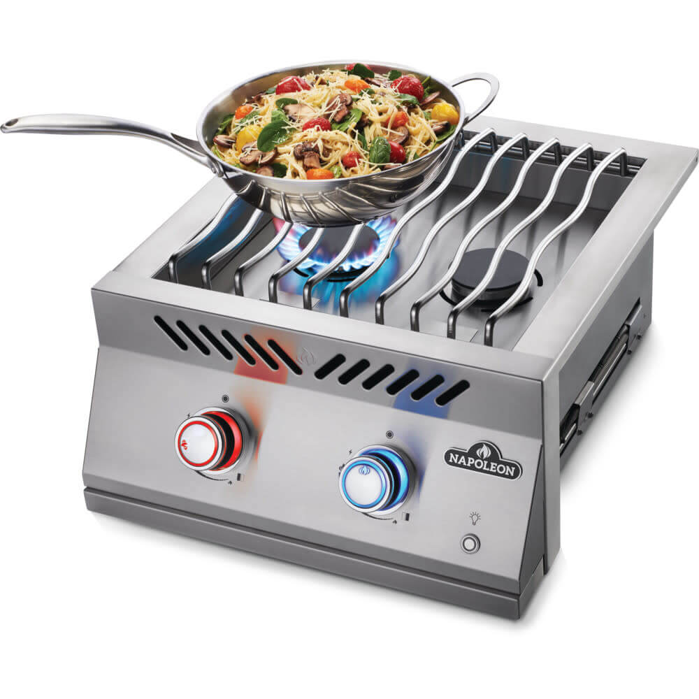 Built-in 700 Series Dual Range Top Burner | Drop-In Side Burner | JETFIRE Ignition | Stainless Steel Outdoor Kitchen Burner | Ember BBQ Co UK