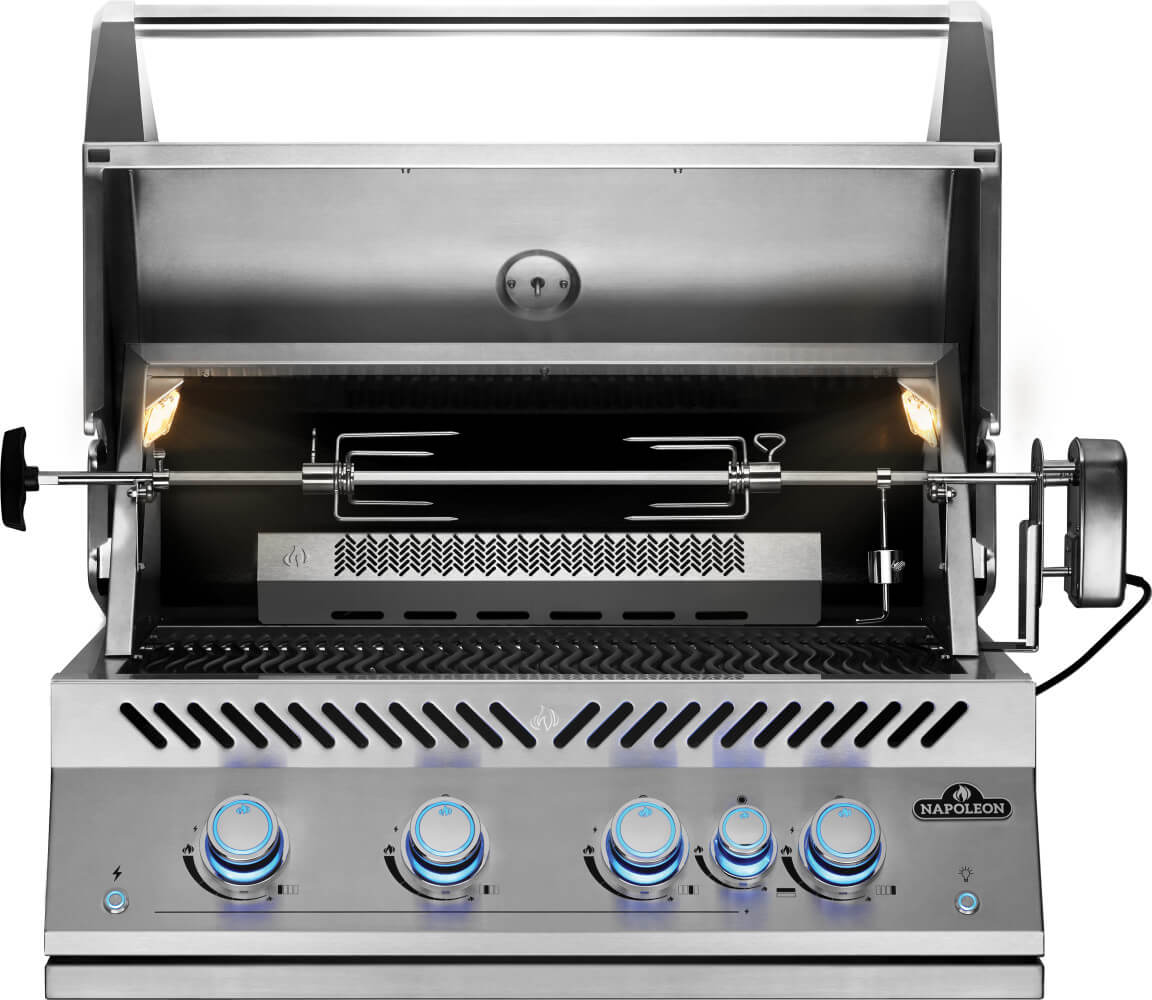 Built-In 700 Series 32 Gas Grill | Stainless Steel Built-In BBQ | Infrared Rear Burner | Outdoor Kitchen Grill | Premium Gas Grill UK | Ember BBQ Co