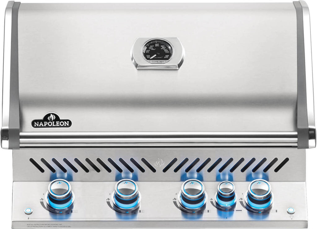 Built-in Prestige PRO 500 RB | 4 Burner Natural Gas Grill | Infrared Rear Burner | WAVE Stainless Steel Grids | Ember BBQ Co UK