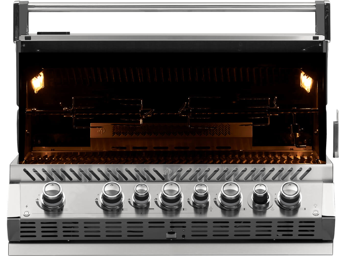 Built-in Prestige PRO 665 RB | 5 Burner Natural Gas Grill | Infrared Rear Burner | WAVE Stainless Steel Grids | Ember BBQ Co UK