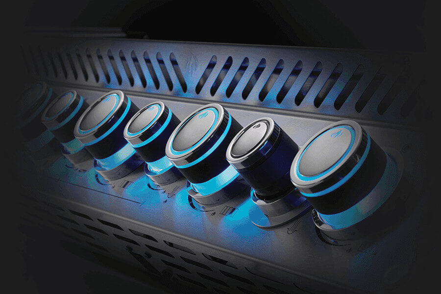 Built-in Prestige PRO 825 RBI | 6 Burner Gas Grill | Infrared Rear & Bottom Burners | WAVE Stainless Steel Grids | Ember BBQ Co UK