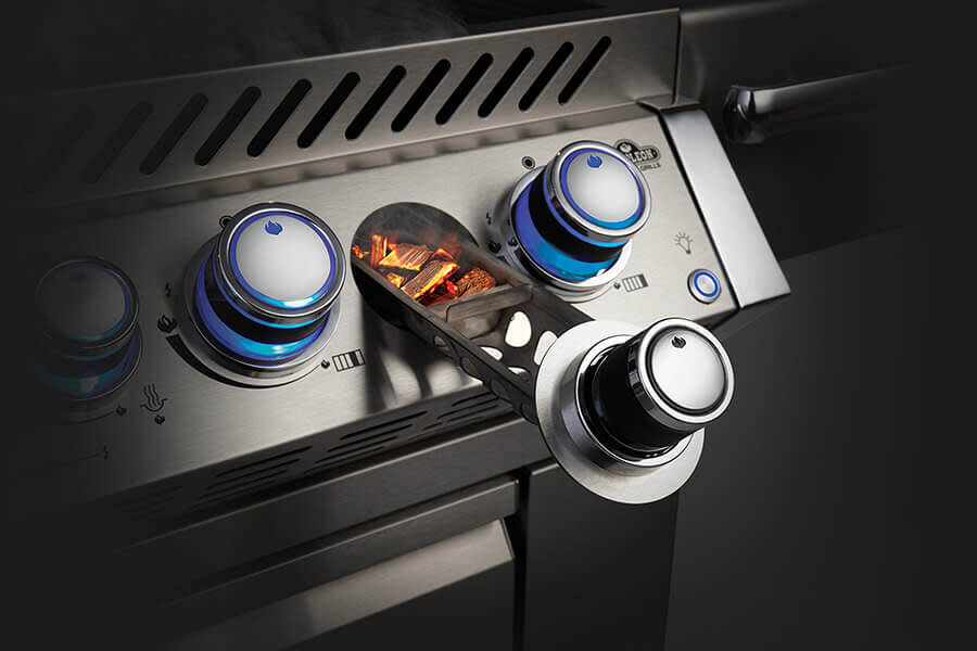 Built-in Prestige PRO 825 RBI | 6 Burner Gas Grill | Infrared Rear & Bottom Burners | WAVE Stainless Steel Grids | Ember BBQ Co UK