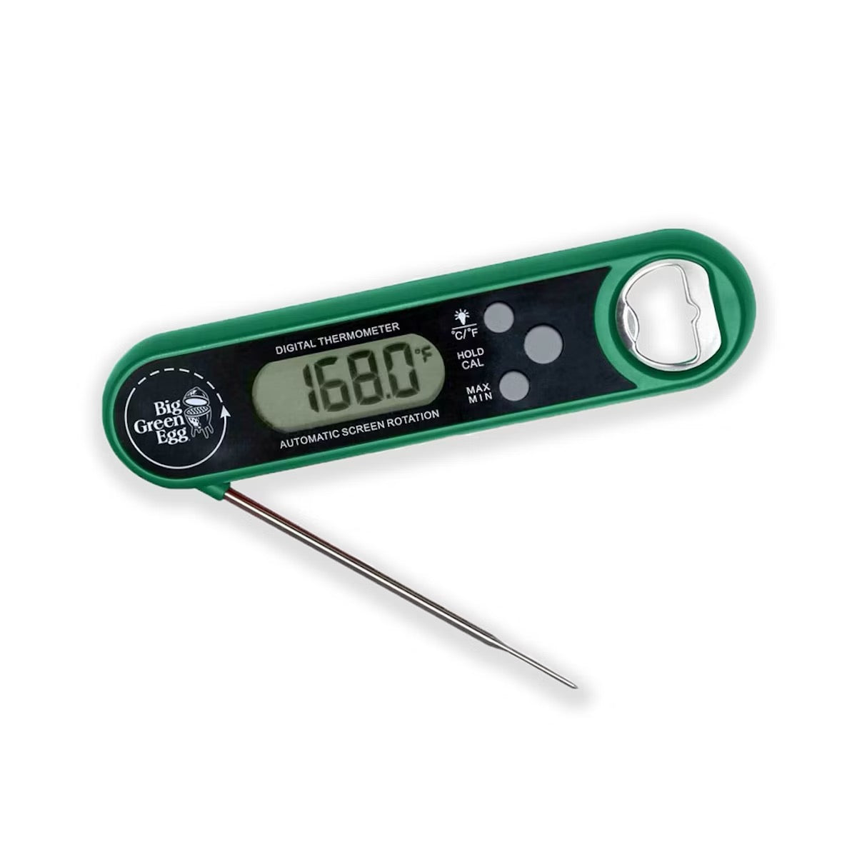 Big Green Egg Instant Read Thermometer with Bottle Opener - AC6756