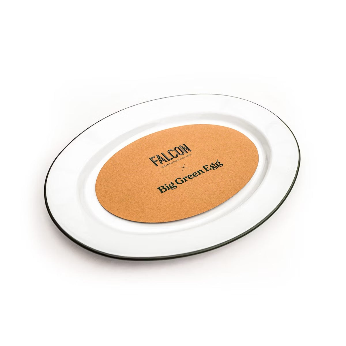 Falcon Enamelware x Big Green Egg Oven to Table Plate - AC-FAL-OP