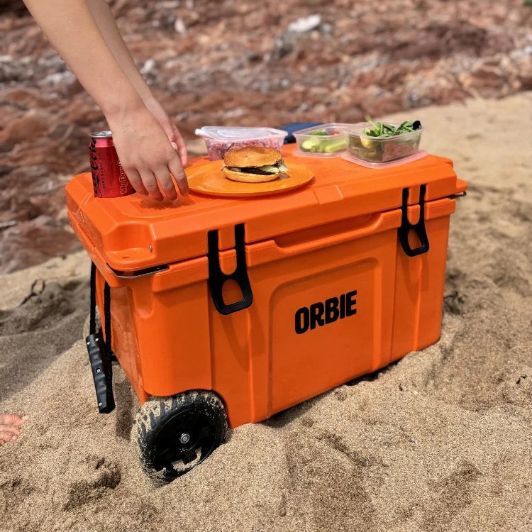 Orbie 55 Wheeled Cooler - Orange