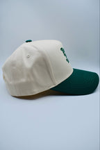 Buck Your Ideas Cream / Green Cotton Cap