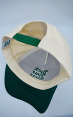 Buck Your Ideas Cream / Green Cotton Cap