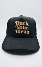 Buck Your Ideas Black / Tan Trucker Cap