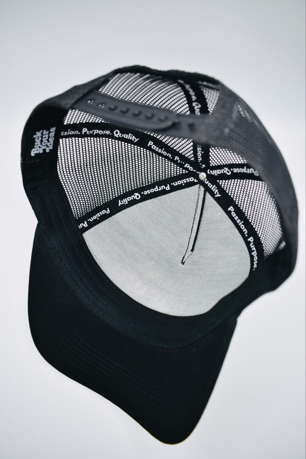 Buck Your Ideas Black / Tan Trucker Cap