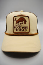 Buck Your Ideas Bucking Patch Brown / Cream Trucker Cap