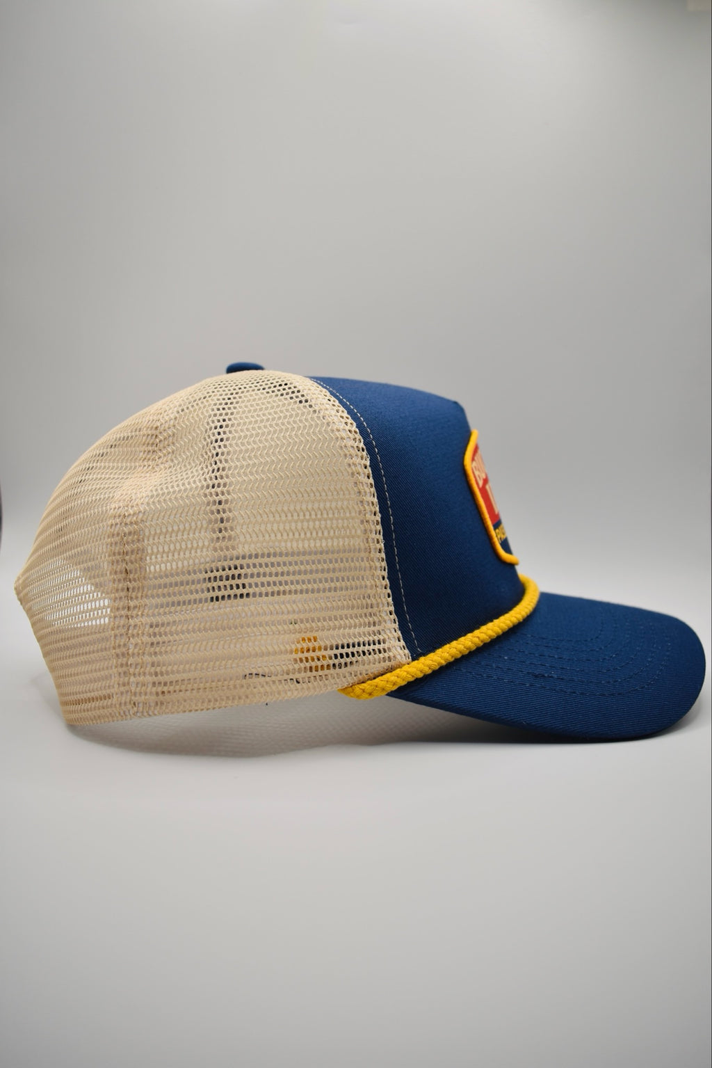 Buck Your Ideas Classic Patch Blue / Yellow / Grey Trucker Cap