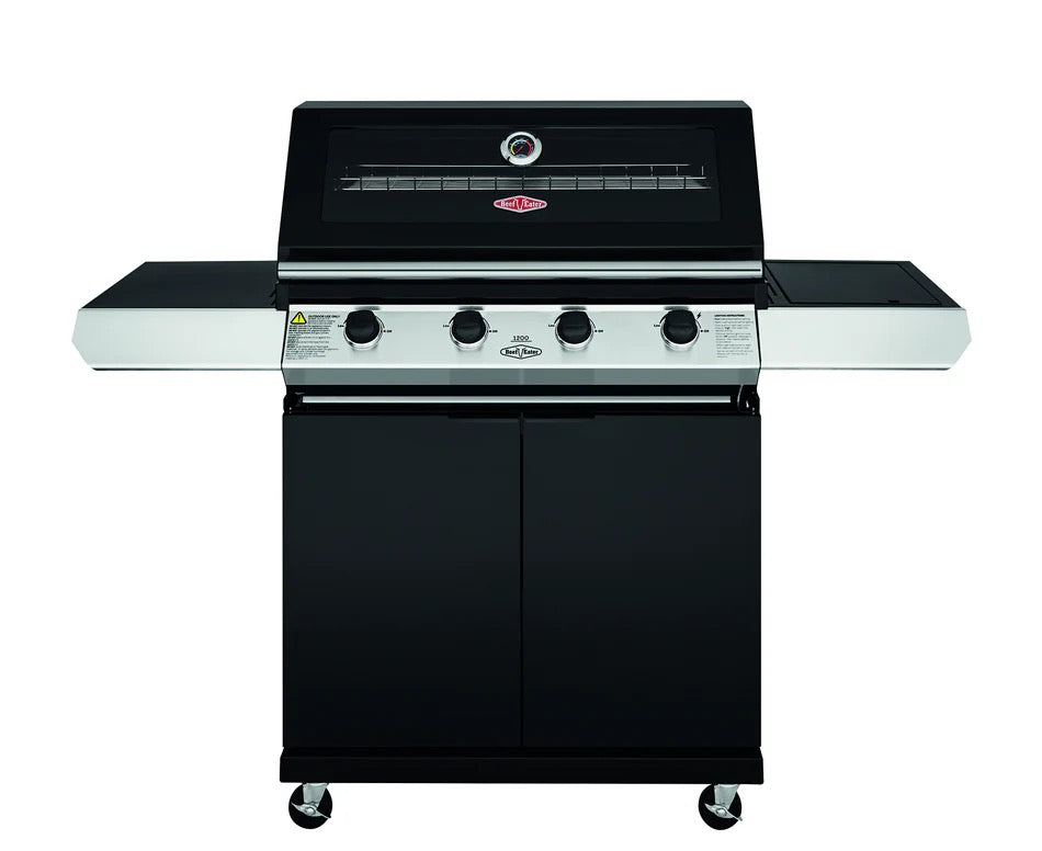 BeefEater 1200E Series - 4 Burner BBQ & Side Burner Trolley
