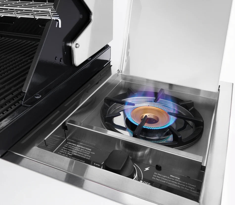 BeefEater 1200S Series - 4 Burner BBQ & Side Burner Trolley