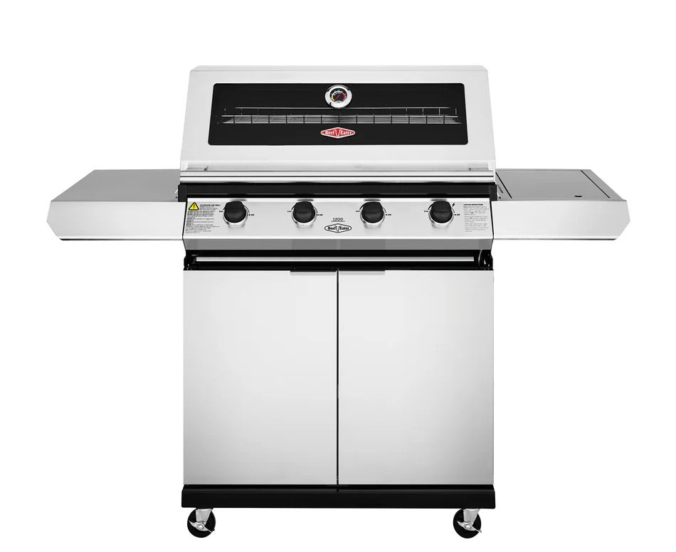 BeefEater 1200S Series - 4 Burner BBQ & Side Burner Trolley