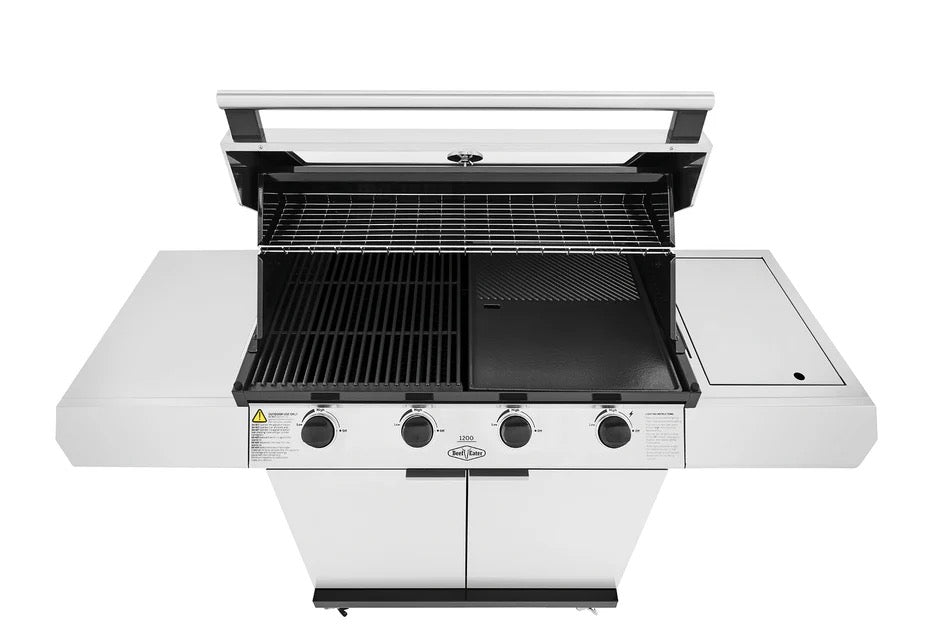 BeefEater 1200S Series - 4 Burner BBQ & Side Burner Trolley