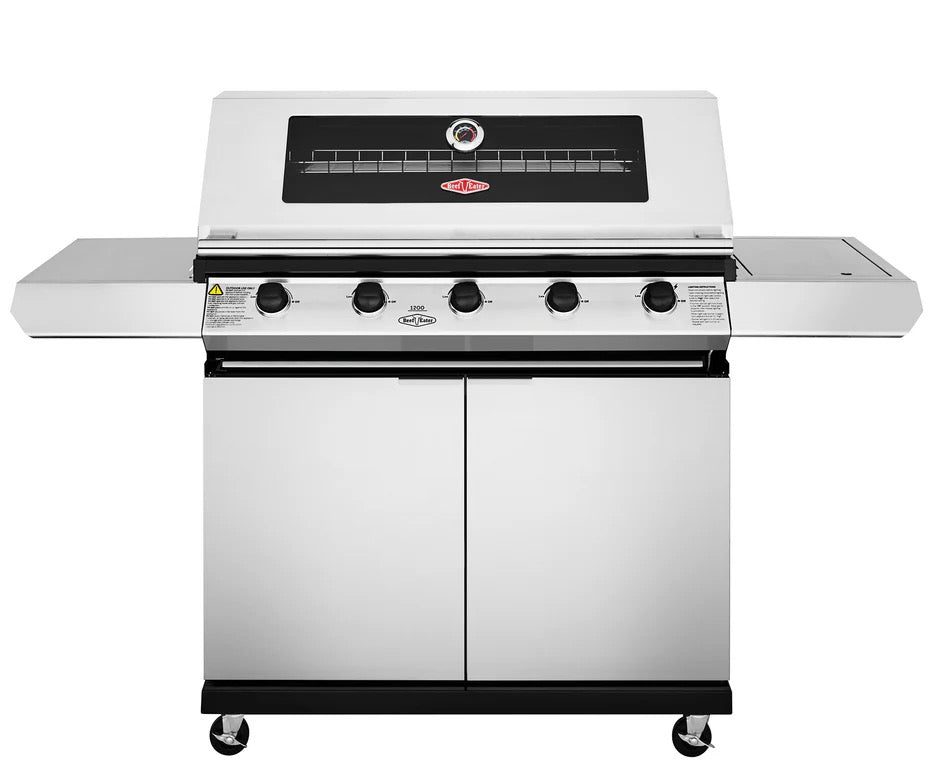 BeefEater 1200S Series - 5 Burner BBQ & Side Burner Trolley