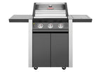 BeefEater 1600E Series - 3 Burner BBQ & Side Burner Trolley