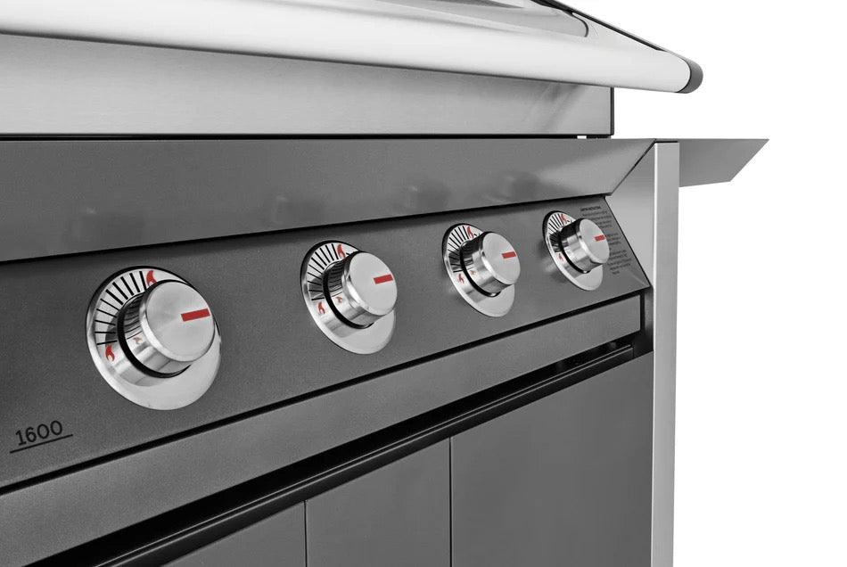 BeefEater 1600E Series - 3 Burner BBQ & Side Burner Trolley