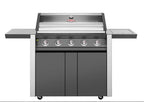 BeefEater 1600E Series - 5 Burner BBQ & Side Burner Trolley