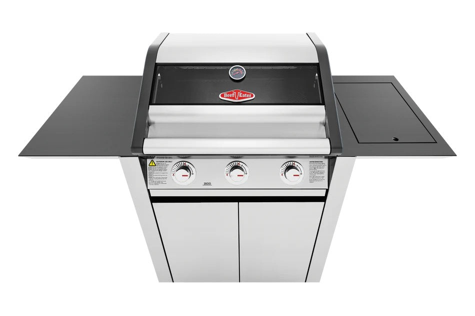 BeefEater 1600S Series - 3 Burner BBQ & Side Burner Trolley