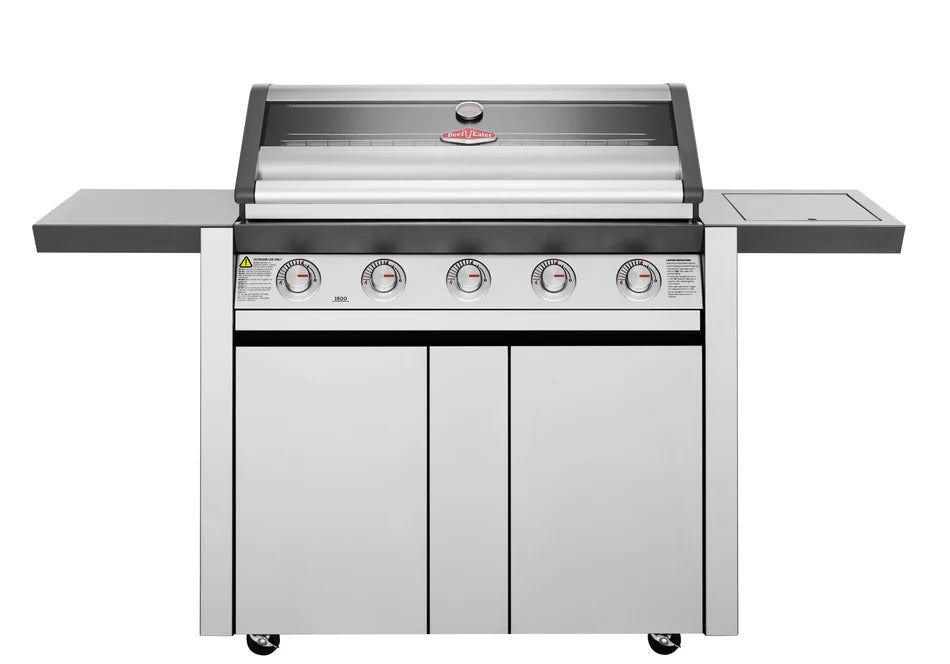 BeefEater 1600S Series - 5 Burner BBQ & Side Burner Trolley