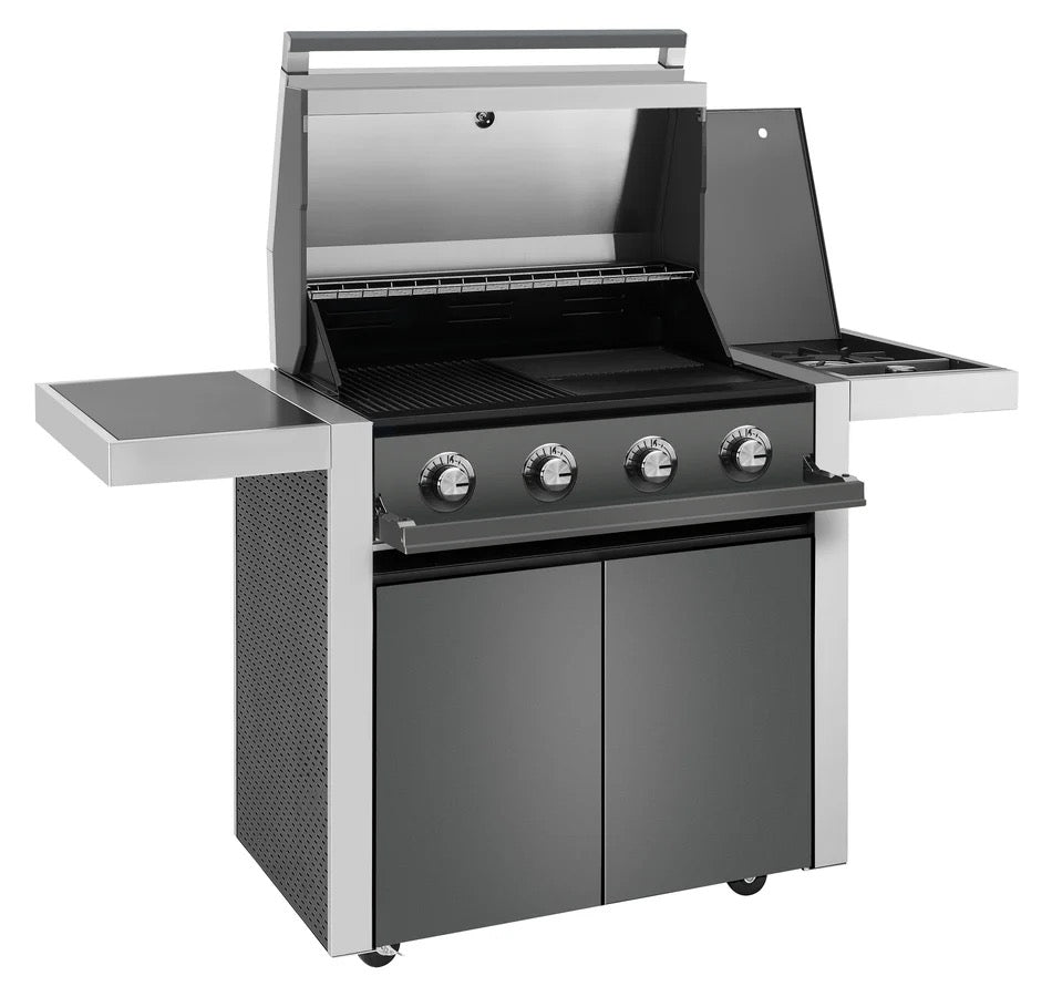 BeefEater 1700 Series - 4 Burner BBQ & Side Burner Trolley