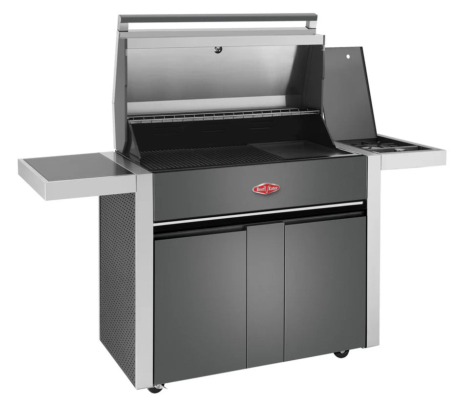 BeefEater 1700 Series - 5 Burner BBQ & Side Burner Trolley