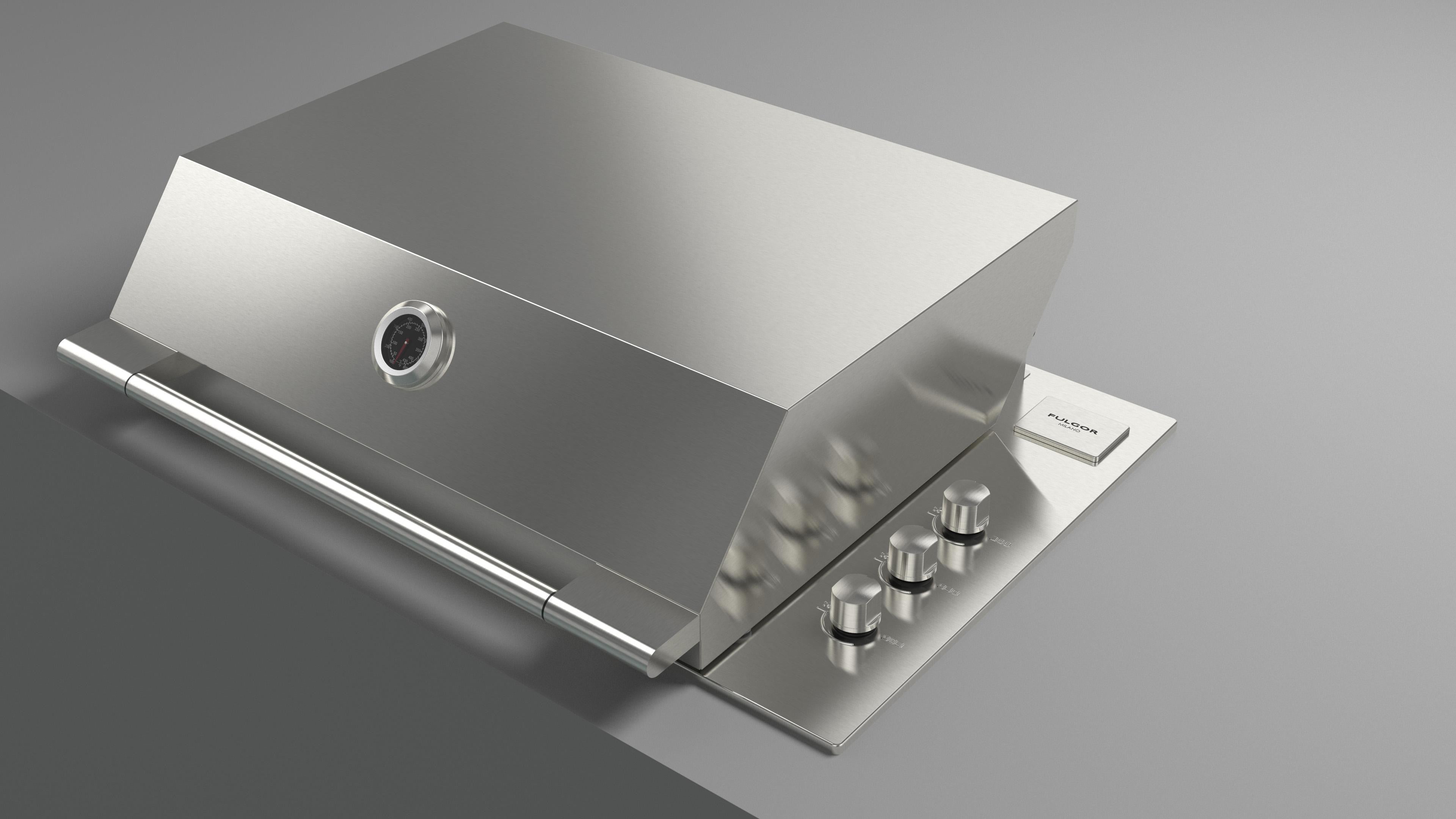 Fulgor Milano 80cm Pro Outdoor Gas Barbecue - FO BQ 803 G X