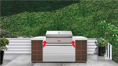 BeefEater 1500 / 1600 Series Built-in SIDE Heat shield/Hanging bracket